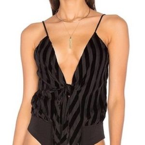 House of Harlow Black Bodysuit